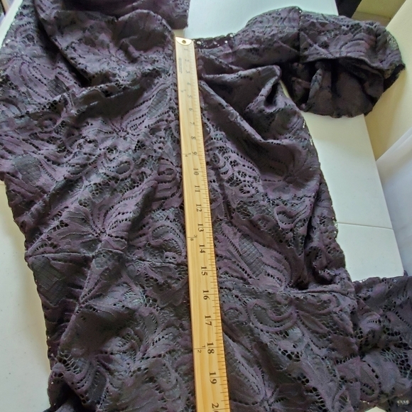 NWT Fashion to Figure Drama Sleeve Lace Jumpsuit 2X Straight Leg Stretch Goth - Picture 9 of 16